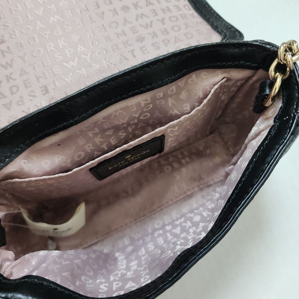 Kate Spade Black Cow Leather Small Shoulder Bag - Picture 8 of 11